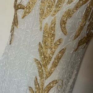 Vintage hand beaded silk dress in perfect condition